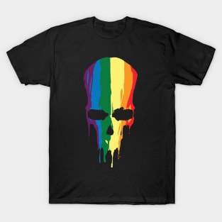 Gothic Paint Pride Skull T-Shirt